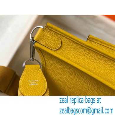 Hermes Togo Leather Evelyne III PM Bag yellow - Click Image to Close