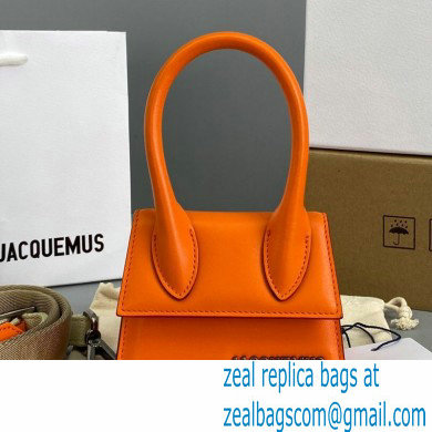 Jacquemus Leather Mini Handbag in Orange Ja002 2021 - Click Image to Close