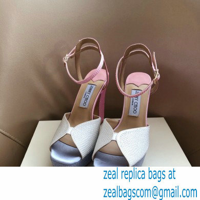 Jimmy Choo Heel 11.5cm Platform 3cm SACARIA/PF Sandals Satin with Crystal Hotfix Embellishment 2021