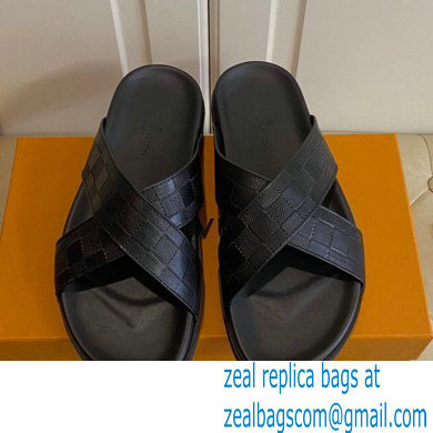 Louis Vuitton Men's Cowhide Surface Rubber Outsole Sandals 02 2021 - Click Image to Close