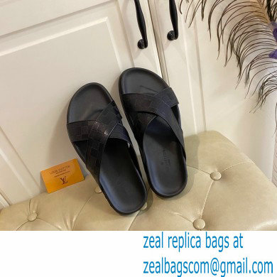 Louis Vuitton Men's Cowhide Surface Rubber Outsole Sandals 02 2021 - Click Image to Close