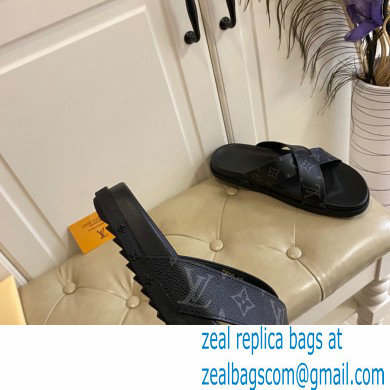Louis Vuitton Men's Cowhide Surface Rubber Outsole Sandals 04 2021