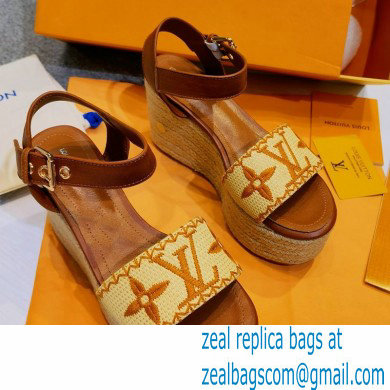 Louis Vuitton Monogram StarboardWedge Sandals Ls007 2021 - Click Image to Close