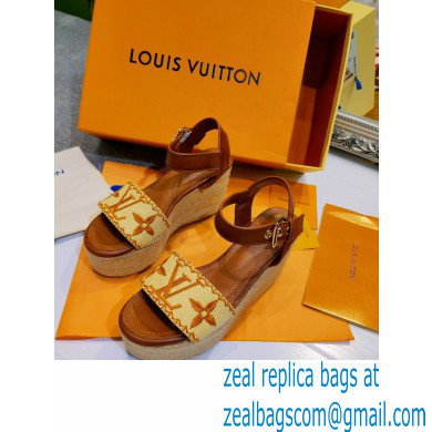 Louis Vuitton Monogram StarboardWedge Sandals Ls007 2021 - Click Image to Close