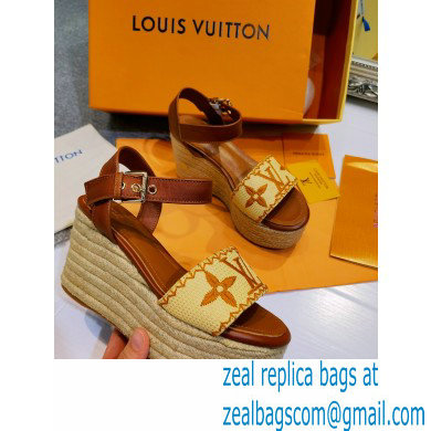 Louis Vuitton Monogram StarboardWedge Sandals Ls007 2021 - Click Image to Close