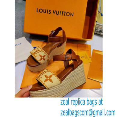 Louis Vuitton Monogram StarboardWedge Sandals Ls007 2021 - Click Image to Close