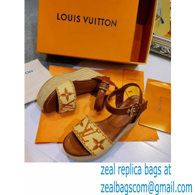 Louis Vuitton Monogram StarboardWedge Sandals Ls007 2021 - Click Image to Close