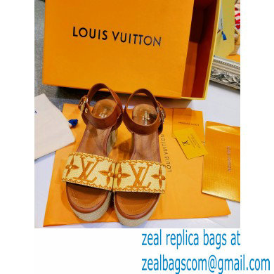 Louis Vuitton Monogram StarboardWedge Sandals Ls007 2021 - Click Image to Close