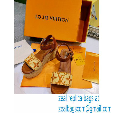 Louis Vuitton Monogram StarboardWedge Sandals Ls007 2021 - Click Image to Close