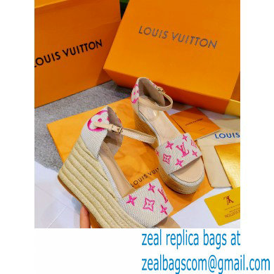 Louis Vuitton Monogram canvas StarboardWedge Sandals Ls001 2021