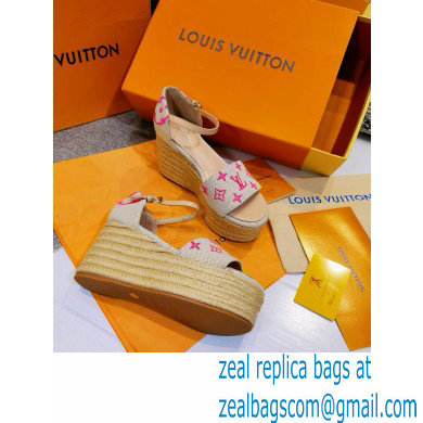 Louis Vuitton Monogram canvas StarboardWedge Sandals Ls001 2021 - Click Image to Close