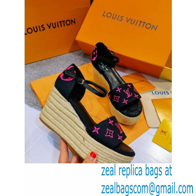 Louis Vuitton Monogram canvas StarboardWedge Sandals Ls002 2021 - Click Image to Close