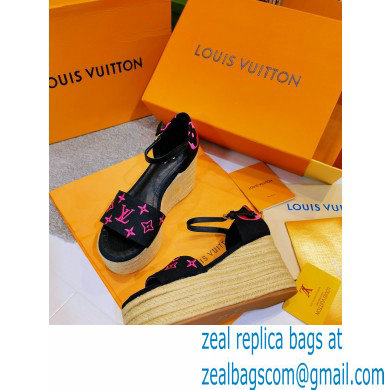 Louis Vuitton Monogram canvas StarboardWedge Sandals Ls002 2021 - Click Image to Close