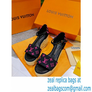 Louis Vuitton Monogram canvas StarboardWedge Sandals Ls002 2021