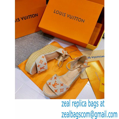 Louis Vuitton Monogram canvas StarboardWedge Sandals Ls003 2021