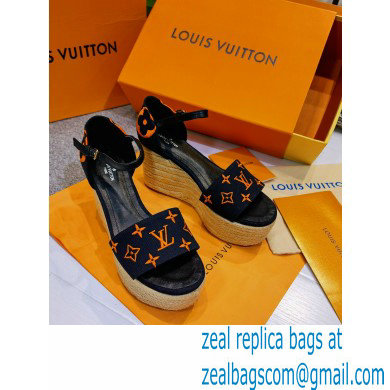 Louis Vuitton Monogram canvas StarboardWedge Sandals Ls004 2021