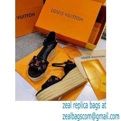 Louis Vuitton Monogram canvas StarboardWedge Sandals Ls004 2021