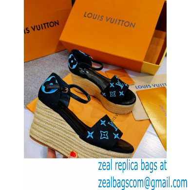 Louis Vuitton Monogram canvas StarboardWedge Sandals Ls005 2021 - Click Image to Close