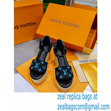 Louis Vuitton Monogram canvas StarboardWedge Sandals Ls005 2021 - Click Image to Close