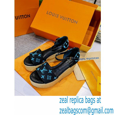 Louis Vuitton Monogram canvas StarboardWedge Sandals Ls005 2021