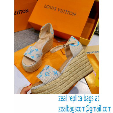 Louis Vuitton Monogram canvas StarboardWedge Sandals Ls006 2021 - Click Image to Close