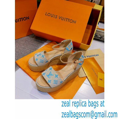 Louis Vuitton Monogram canvas StarboardWedge Sandals Ls006 2021