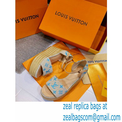 Louis Vuitton Monogram canvas StarboardWedge Sandals Ls006 2021 - Click Image to Close