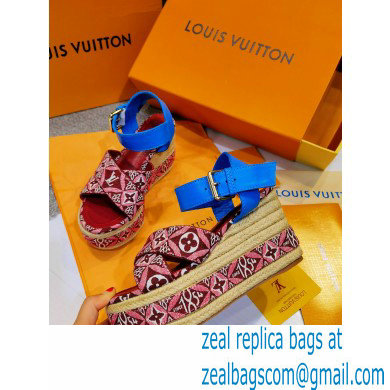 Louis Vuitton Monogram canvas StarboardWedge Sandals Ls008 2021