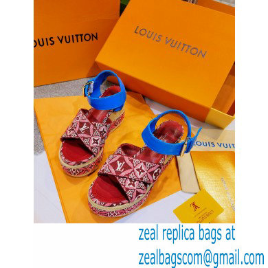 Louis Vuitton Monogram canvas StarboardWedge Sandals Ls008 2021