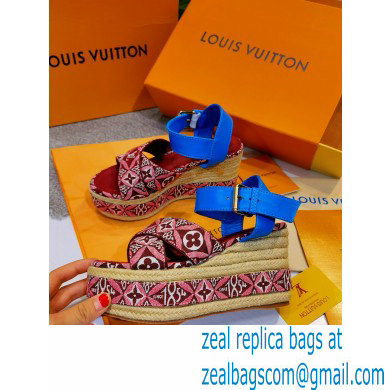 Louis Vuitton Monogram canvas StarboardWedge Sandals Ls008 2021 - Click Image to Close