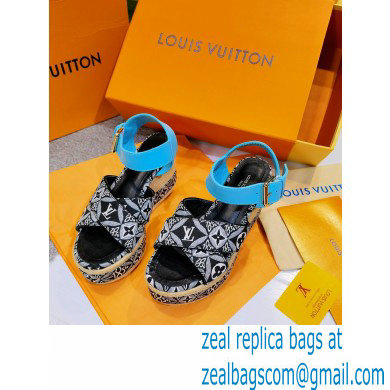 Louis Vuitton Monogram canvas StarboardWedge Sandals Ls009 2021 - Click Image to Close