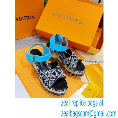 Louis Vuitton Monogram canvas StarboardWedge Sandals Ls009 2021