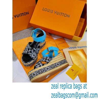 Louis Vuitton Monogram canvas StarboardWedge Sandals Ls009 2021