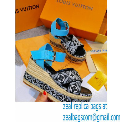 Louis Vuitton Monogram canvas StarboardWedge Sandals Ls009 2021