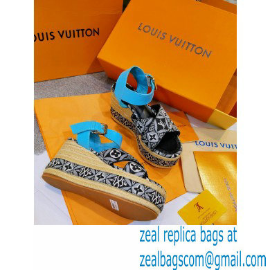 Louis Vuitton Monogram canvas StarboardWedge Sandals Ls009 2021