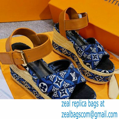 Louis Vuitton Monogram canvas StarboardWedge Sandals Ls010 2021 - Click Image to Close