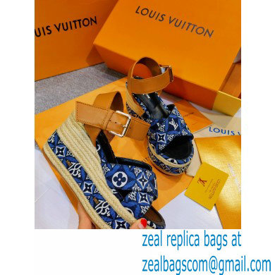 Louis Vuitton Monogram canvas StarboardWedge Sandals Ls010 2021
