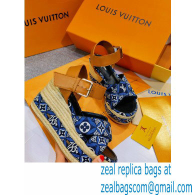 Louis Vuitton Monogram canvas StarboardWedge Sandals Ls010 2021 - Click Image to Close