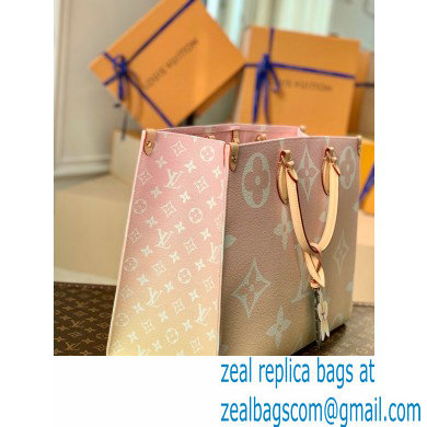 Louis Vuitton OnTheGo GM Tote Bag M57641 Gradient Pastel Pink By The Pool Capsule Collection 2021 - Click Image to Close