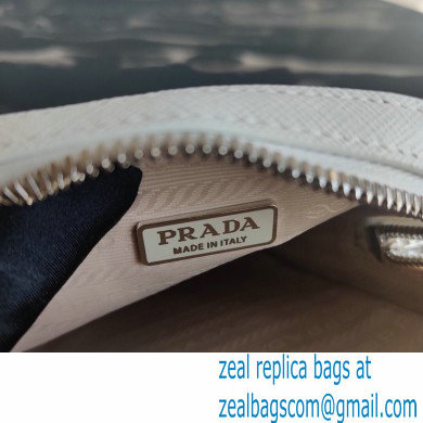 Prada Brushed leather shoulder bag 1BH183 white 2021 - Click Image to Close