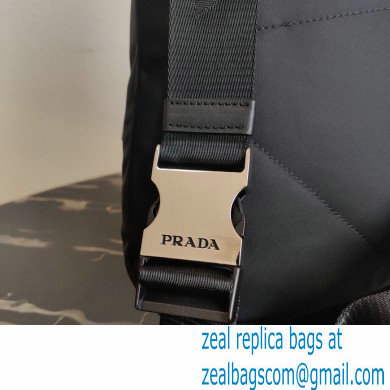 Prada Re-Nylon and leather backpack BLACK 2021 - Click Image to Close