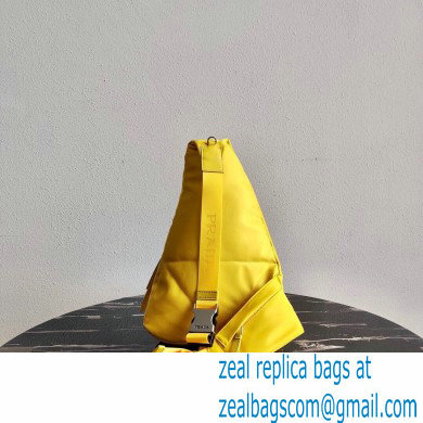 Prada Re-Nylon and leather backpack yellow 2021