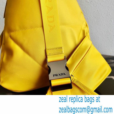 Prada Re-Nylon and leather backpack yellow 2021 - Click Image to Close