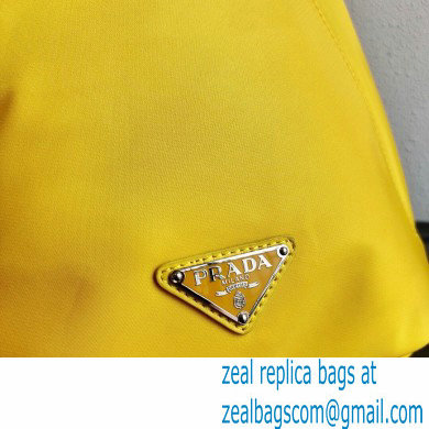 Prada Re-Nylon and leather backpack yellow 2021