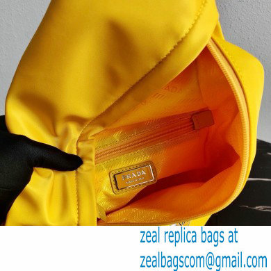 Prada Re-Nylon and leather backpack yellow 2021