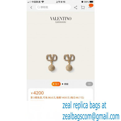 VALENTINO GARAVANI VLogo Signature earrings 02 2021 - Click Image to Close