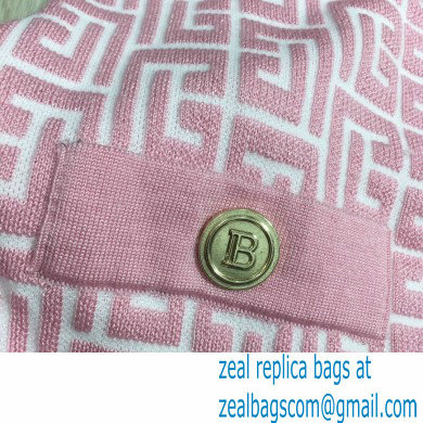 balmain knitted skirt pink 2021