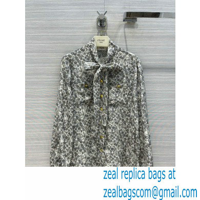 celine daisy print shirt and skirt 2021