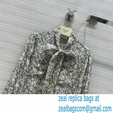 celine daisy print shirt and skirt 2021