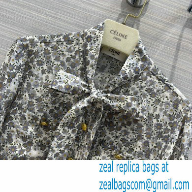 celine daisy print shirt and skirt 2021